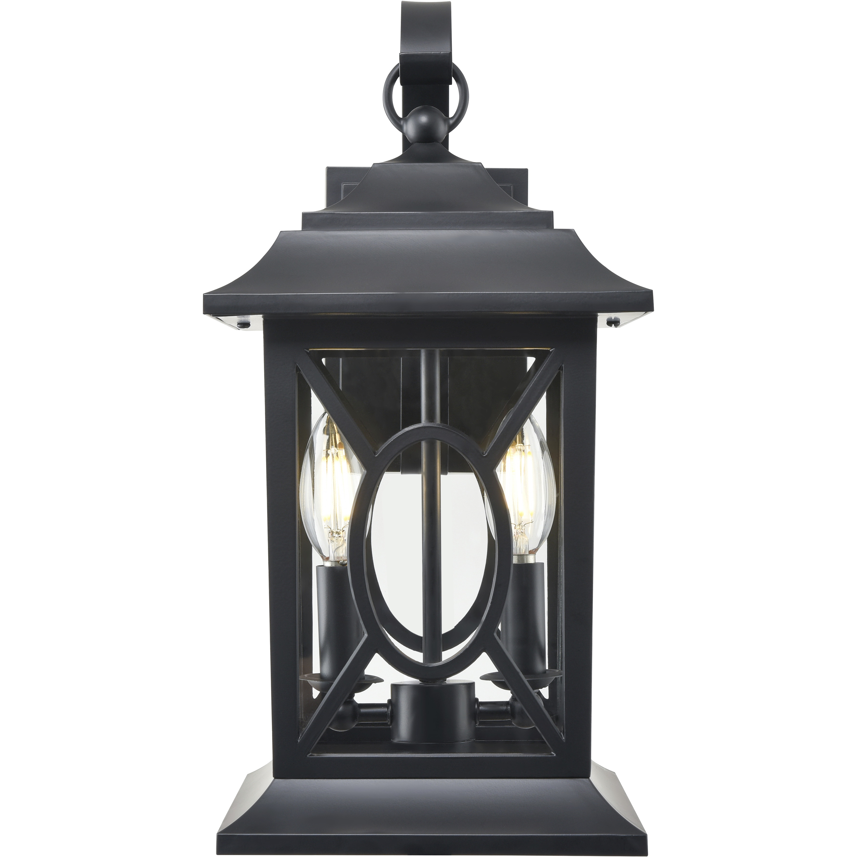 Allbert 2 Light 16.25 inch Powder Coated Black Outdoor Wall Sconce